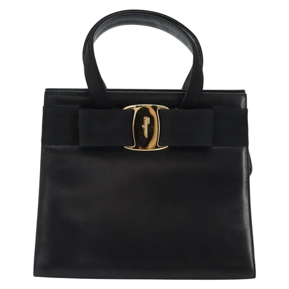 Salvatore Ferragamo Convertible Vara Bow Tote Leather Small